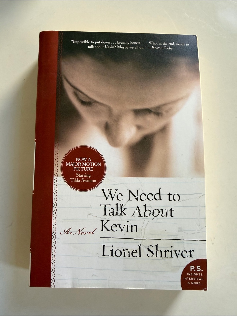 We Need to Talk About Kevin by Lionel Shriver - Red & Cream Paperback